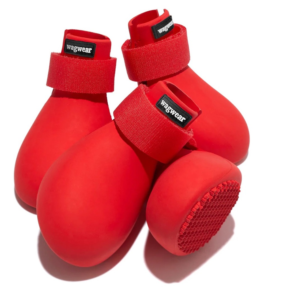 Wag Wellies - Dog Shoes - M - Red